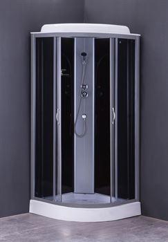Душевая кабина LORANTO CS-6691 G, 90*90*215, низ. серая, стекло 4мм, поддон 13 см T0019171 - фото 5445397