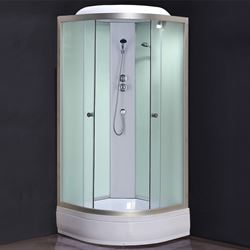 Душевая кабина COMFORTY 307WG, стекло крезет,задн.,стекл.панель крезет, 900*900*2150 T0050147 - фото 5445560