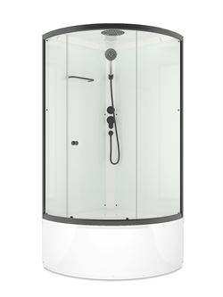 Душевая кабина Domani-Spa Simple 99 V1.2 Black с крышей, DS01Sm99HWCl00.Gt-V1.2-Black T0064213 - фото 5445597