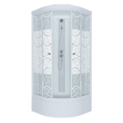 Душевая кабина Triton Стандарт 100*100 В3 ДН4, АКВА - УЗОРЫ, средний поддон, Щ0000030295 T0028098 - фото 5445821