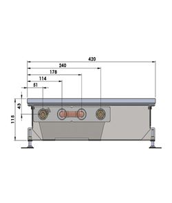 Внутрипольный конвектор Minib COIL-PMW115 1500 M40958 - фото 5492907