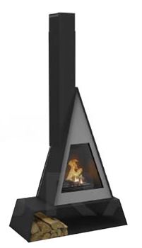 Готовый дровяной каминокомплект TRAFORART BREDA FRONTAL труба слева M206701 - фото 5562175