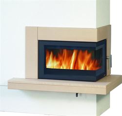 Готовый дровяной каминокомплект ABX Pateo угловой бразильский песчаник, правый M214995 - фото 5562382