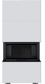 Готовый дровяной каминокомплект Kratki Home Easy Box белый с топкой NBC черная футеровка M213698 - фото 5562416