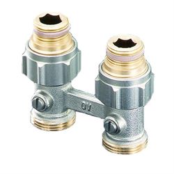 Двухтрубный узел нижнего подключения Oventrop Multiflex F 3/4 1/2 Н ЕК-Н ZB M93566 - фото 5655937