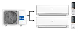 Мульти сплит-система на 2 комнаты Haier Lightera 2U40S2SM1FA/AS09NS6ERA-W*2шт M223700 - фото 5738479