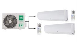 Мульти сплит-система на 2 комнаты Euroklimat Futura EKSF-20HNSх2/EKOG-40HIS2 M215348 - фото 5739023