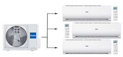 Мульти сплит-система на 3 комнаты Haier Leader Super Match 3U70S2SR5FA/AS18TS5HRA-M/AS07TS6HRA-M*2шт M223884 - фото 5739329