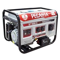 Генератор бензиновый Ресанта БГ 9500 Э 547-065920 - фото 5869907