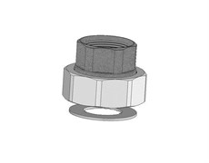 Комплект переходников для монтажа насосной группы Meibes Ду25 (1 1/2 НГ x 1 1/2 HР) CM66305.5 (ME 66305.5)