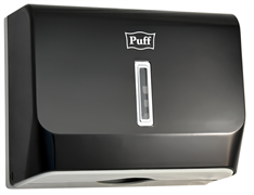 Диспенсер для бумажных полотенец Puff 5130Bl, черный M202313