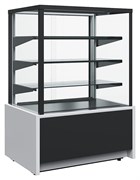 Витрина кондитерская Carboma KC70 VM 0,9-1 Light Техно (9006-9005, черная) E79505