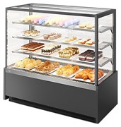 Витрина кондитерская Chilz VETE KUB LUX 90 серый матовый, шлифованная нержавейка E125489