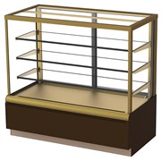 Витрина кондитерская KAYMAN K-ВК-1300 квадро бронза E80595