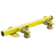 Коллектор Viega Profipress G G2345S 1 1/2 х1 1/2 , 2вых., c шаровыми кранами, сталь Vgas-2,5 618155