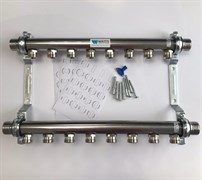 Коллектор Watts HLV2000-VA VA08 1 х3/4 , 8вых., сталь нерж., (компл) 10080780