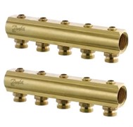 Коллектор Danfoss FHF 1 х3/4 , 4вых., латунь, (компл) 088U0544