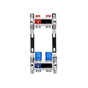 Коллектор Varmega VM155 1 х3/4 , 2вых., c вентилями, сталь нерж., синий VM15502