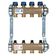 Коллектор Watts HKV 1 х3/4 , 4вых., c клапанами, латунь, (компл) 10004176