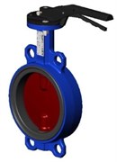 Затвор дисковый межфланц. DN80, PN16, Tecofi VPI TECFLY 4448-02, чугун, с рычагом VPI4448-02EP0080