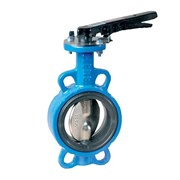 Затвор дисковый межфланц. DN125, PN16, FAF 3550, чугун, с рычагом 3550125