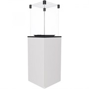 Газовый уличный обогреватель Kratki PATIO/M/G31/37MBAR/B - белое стекло, с ручным управлением M46794