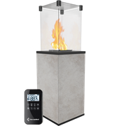 Газовый уличный обогреватель Kratki PATIO/MINI/G31/37MBAR/Q/O/G - OXIDE GRIGIO с пультом ДУ M130781