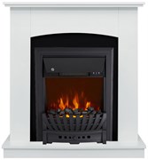 Пристенный электрокамин Royal Flame Barсelona дуб белый с очагом Aspen Black M233304