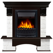 Комплект электрокаминов с искусственным камнем Electrolux EFP/P-1020LS с порталом Firelight Forte Classic камень белый, венге M134362