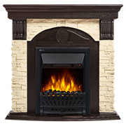 Комплект электрокаминов с искусственным камнем Electrolux EFP/P-1020LS с порталом Firelight Torre Classic камень слоновая кость, венге M134379