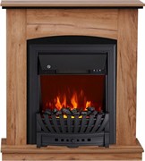 Пристенный электрокамин Royal Flame Barcelona дуб табачный с очагом Aspen Black M217878