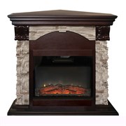Камин угловой электрический с эффектом пламени 3D Real-Flame Dublin ROCK Corner STD/EUG/24 AO с очагом Kendal 24 M68439