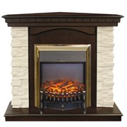 Угловой электрокамин Real-Flame Elford Corner STD/EUG с очагами Fobos/Majestic M52172