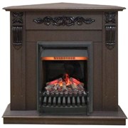 Угловой электрокамин Real-Flame Dominica Corner STD/EUG DN с очагом 3D Oregan M67626