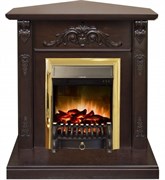 Угловой электрокамин Real-Flame Anita corner AO с очагами Fobos/Majestic M51487