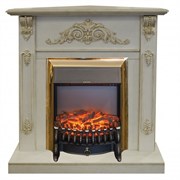 Угловой электрокамин Real-Flame Anita Corner WT с очагами Fobos/Majestic M51555