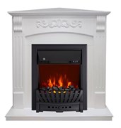 Угловой электрокамин Royal Flame Sorrento угл. (Белый) с очагом Aspen Black M210720