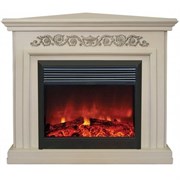 Угловой электрокамин Real-Flame Leticia Corner 26 WT с очагом Moonblaze Lux Bl/Br M66548
