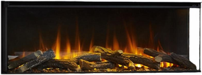 Линейный электрокамин British Fires New Forest 1200 with Signature logs M234614
