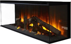 Линейный электрокамин British Fires New Forest 870 with Deluxe Real logs M234610