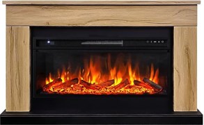 Линейный электрокамин Royal Flame BERGEN дуб галифакс c очагом Vision 42 LOG LED M235962