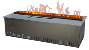 Встраиваемый очаг в модуль Schones Feuer 3D FireLine 600 стальной M234078