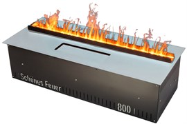 Встраиваемый очаг в модуль Schones Feuer 3D FireLine 800 стальной M234079