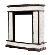 Классический портал для камина Firelight Scala Classic сланец скалистый Белый/Тёмный дуб M63089