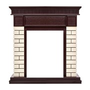 Классический портал для камина Firelight Bricks Classic кирпич Бежевый/шпон Тёмный дуб M98547