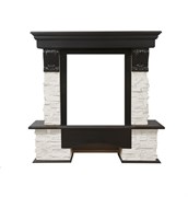 Классический портал для камина Firelight Pietra Classic белый/тёмный дуб M63093