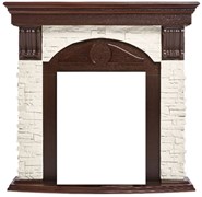 Классический портал для камина Firelight Torre Classic Белый/Тёмный дуб M51419