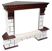 Угловой классический портал Royal Flame Pierre Luxe угл. под классический очаг (Темный дуб) M25717