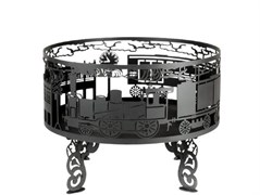 Уличный камин Fire bowls Поезд (60х60х3) M193672