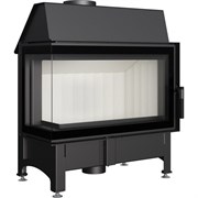 Угловая левая дровяная топка Kratki Zibi/L/BS/DECO (угловое стекло слева) M109062